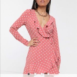 Barbie Pink and White Polkadot ASOS MissGuided Dress